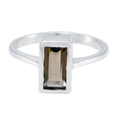 Bella Fairytale Brown Solitaire Ring smoky quartz Brown